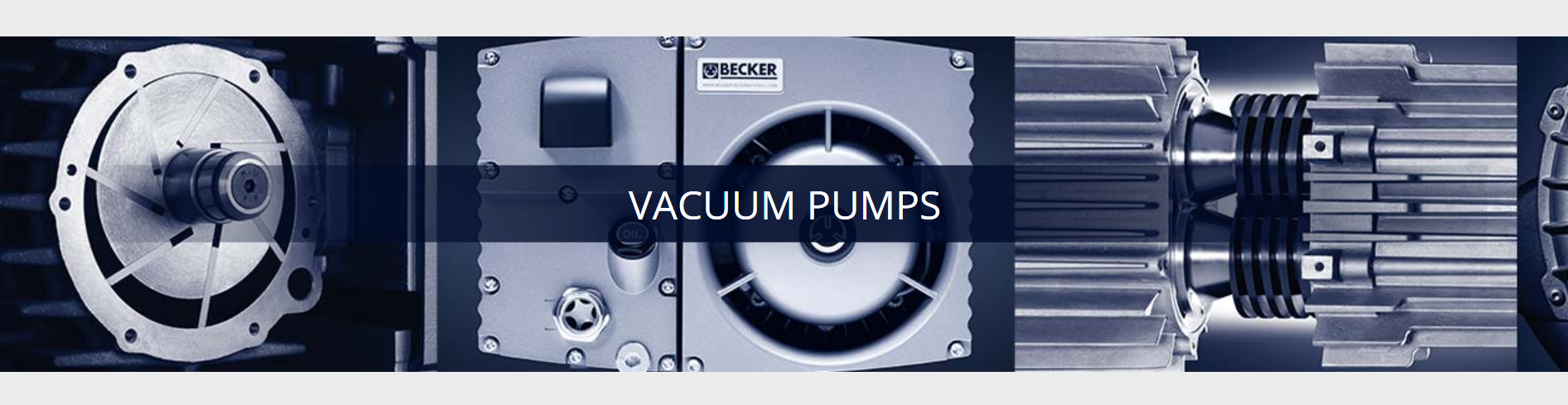 Becker industrial vacuum pumps.